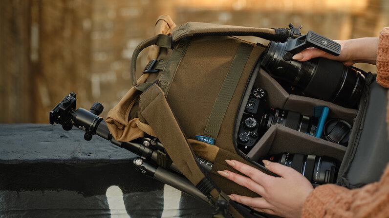 Tenba Fulton V2 10L Backpack/Daypack Tan/Olive