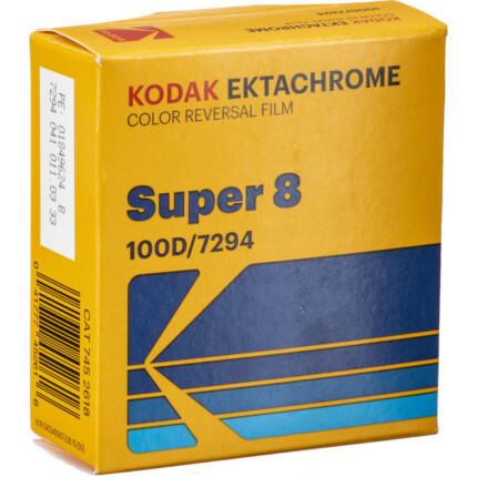 Kodak Ektachrome 100D Color Reversal Film #7294 (Super 8, 50ft Roll)