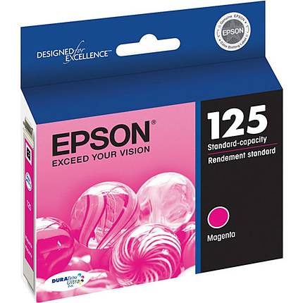 Epson 125 Magenta Ink Cartridge for Stylus Nx125, Nx127, Nx230 Printers ...