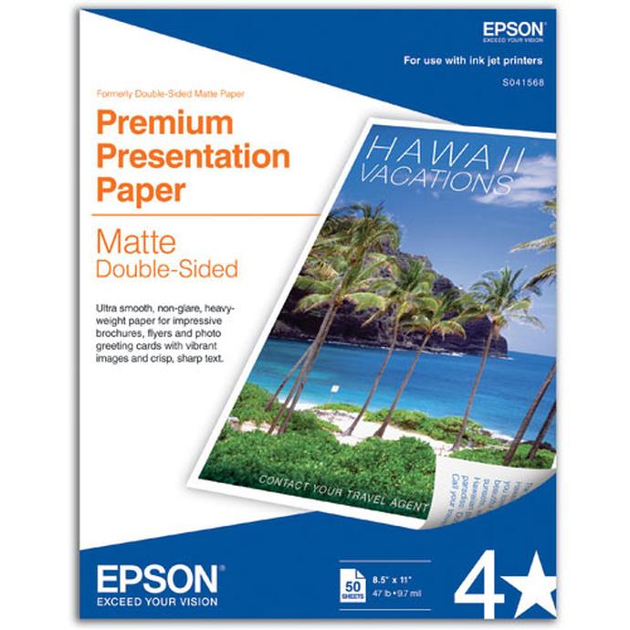 Epson High Quality Inkjet Paper (8.5 x 11, 100 Sheets) S041111