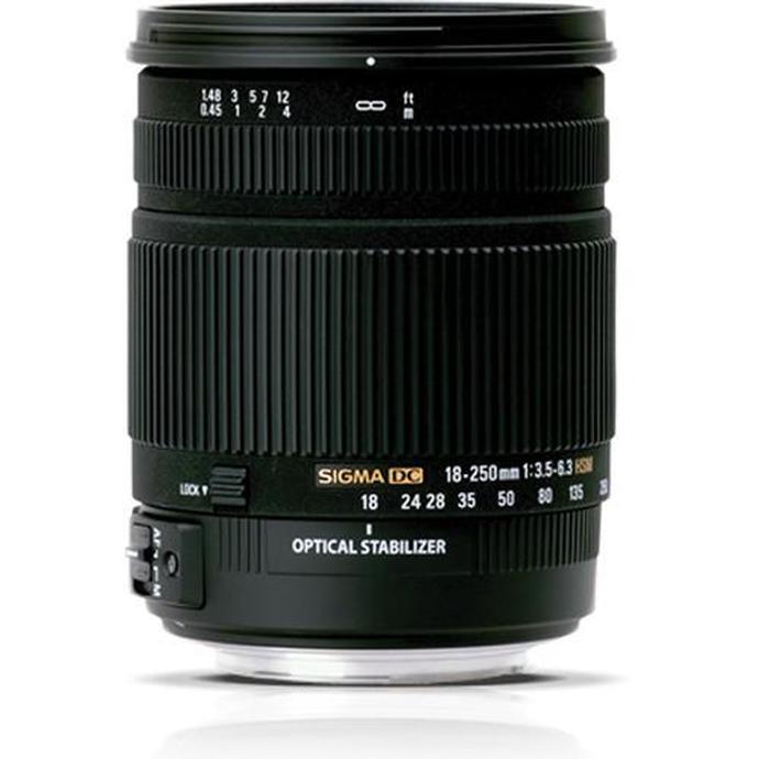 Sigma DC (OS) Macro HSM 18-250mm f/3.5-6.3 Telephoto Lens for