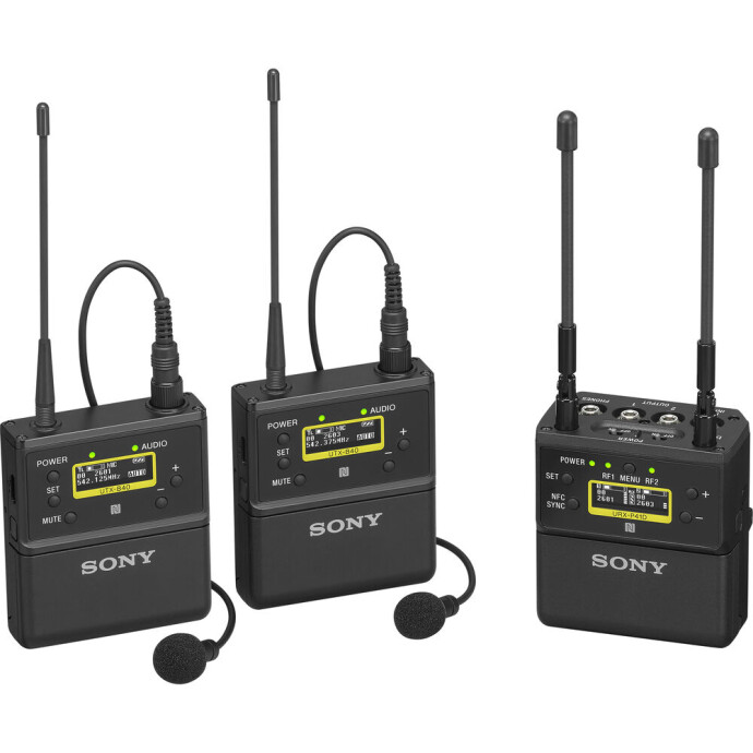 Sony UWP-D27 2-Person Camera-Mount Wireless Omni Lavalier Microphone System  (UC90: 941 to 960 MHz)